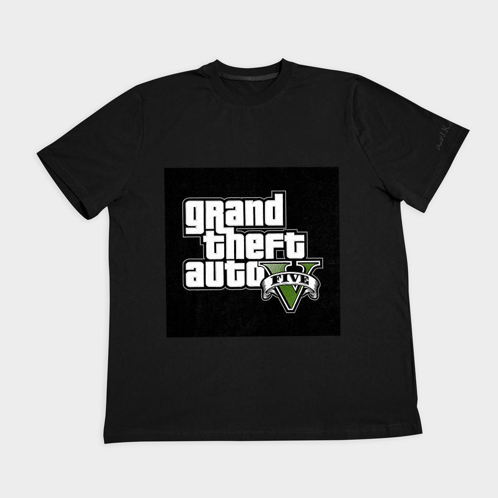 تیشرت GTA Vنمای روبرو ۲ - رنگ مشکی1
