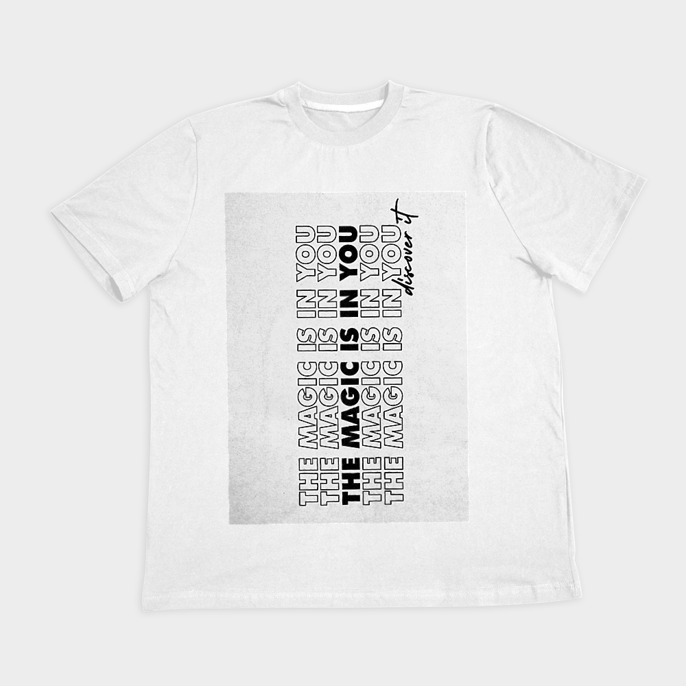 The magic is you T shirtنمای روبرو ۲ - رنگ سفید2