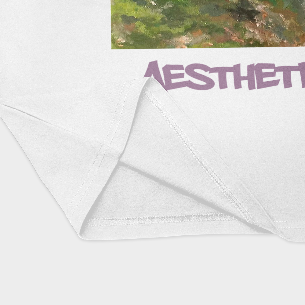 تیشرت aestheticنمای نزدیک پایین لباس - رنگ سفید2