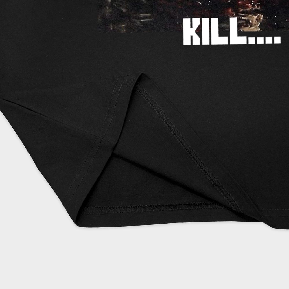 تیشرت killنمای نزدیک پایین لباس - رنگ مشکی2