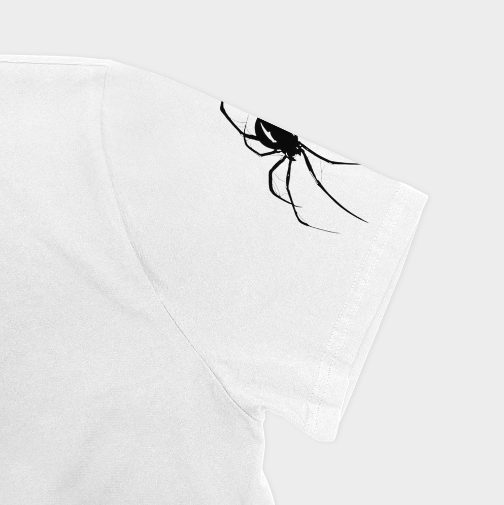 Spider/عنکبوتنمای نزدیک آستین چپ - رنگ سفید3