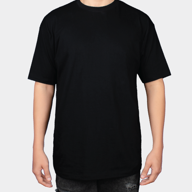 تیشرت طرح انیمهنمای روبرو ۱ - رنگ مشکی1