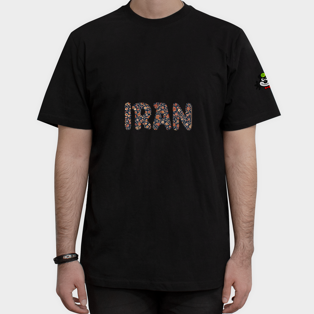 تیشرت ایران مننمای روبرو ۱ - رنگ مشکی5