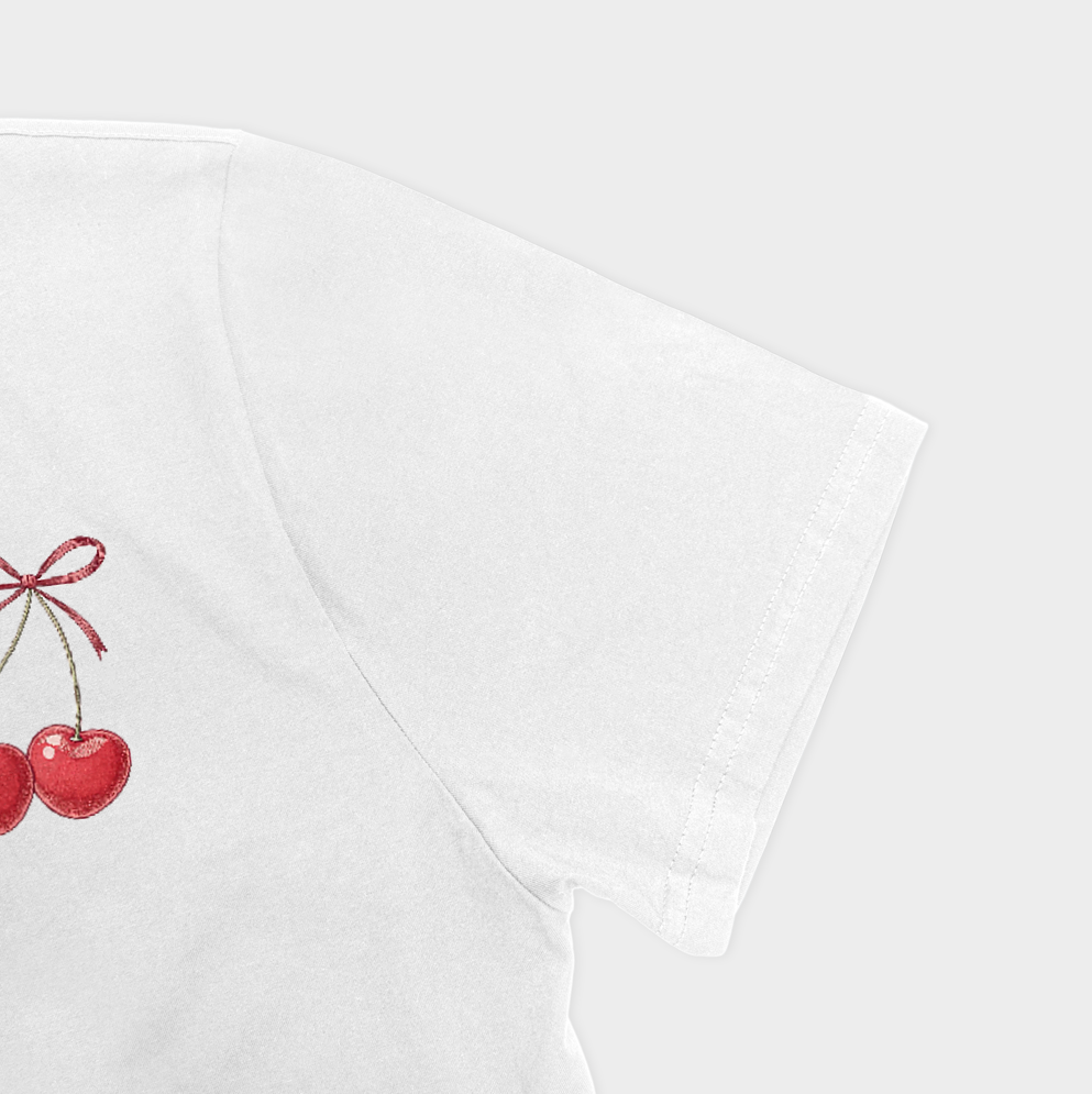 پیراهن cherryنمای نزدیک آستین چپ - رنگ سفید3