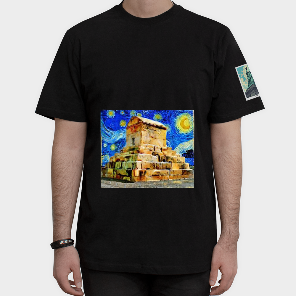 T shirt setنمای روبرو ۱ - رنگ مشکی4