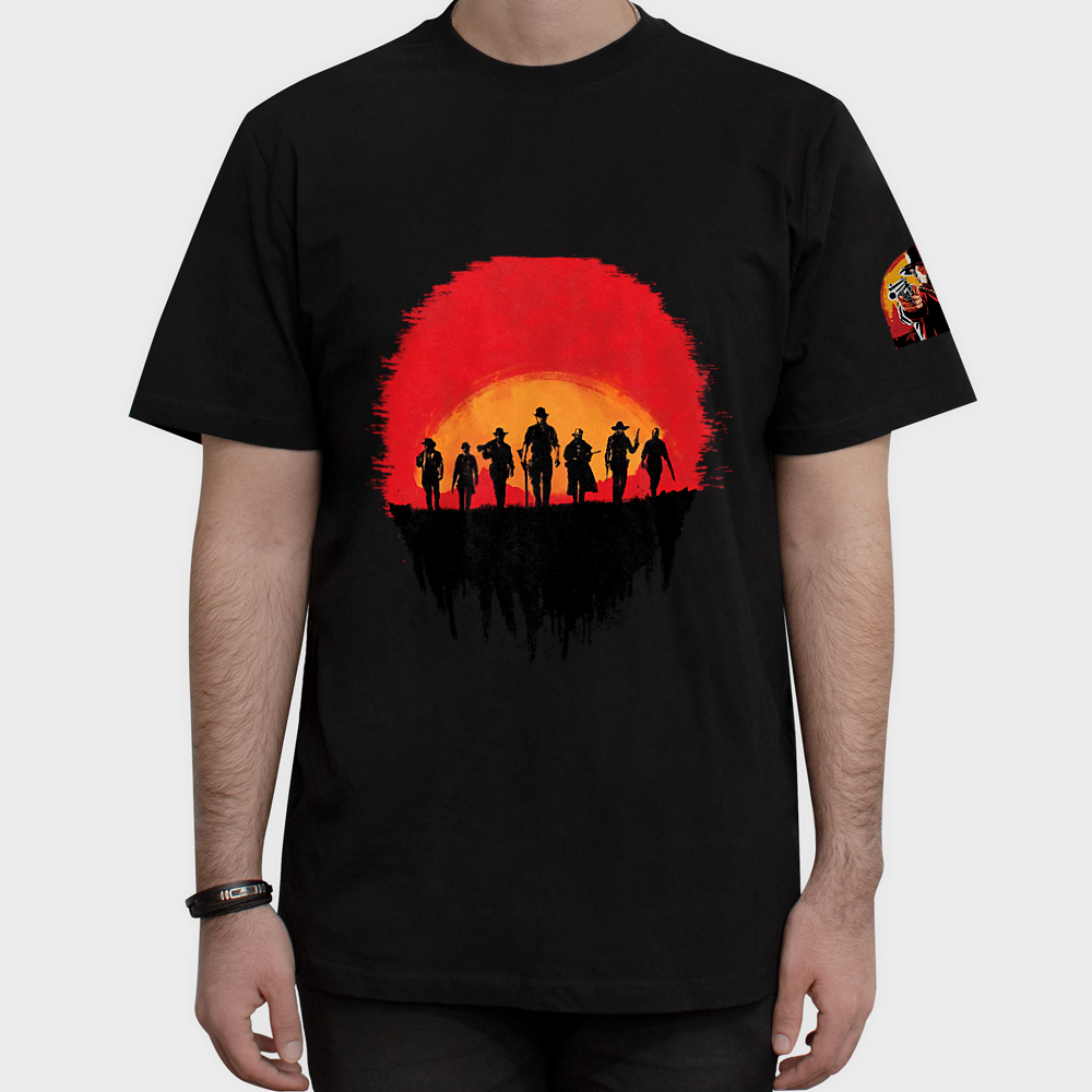 تیشرت طرح red deadنمای روبرو ۱ - رنگ مشکی4