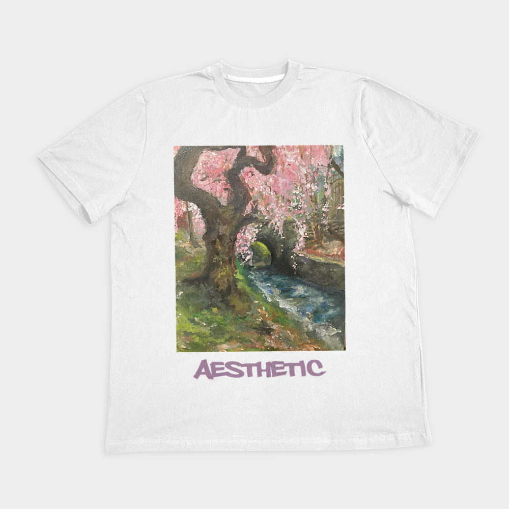 تیشرت aestheticنمای روبرو ۲ - رنگ سفید1