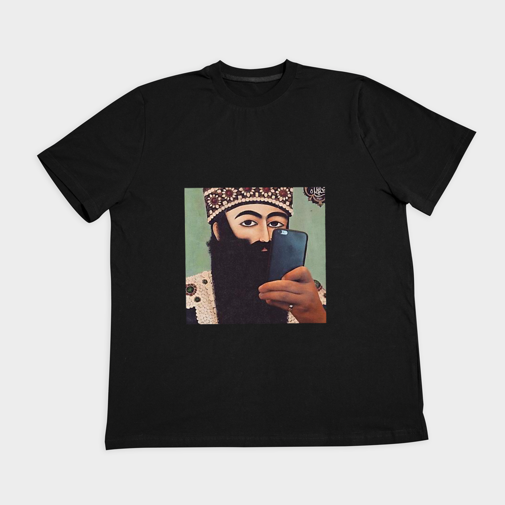 تیشرت فانزینمای روبرو ۲ - رنگ مشکی0