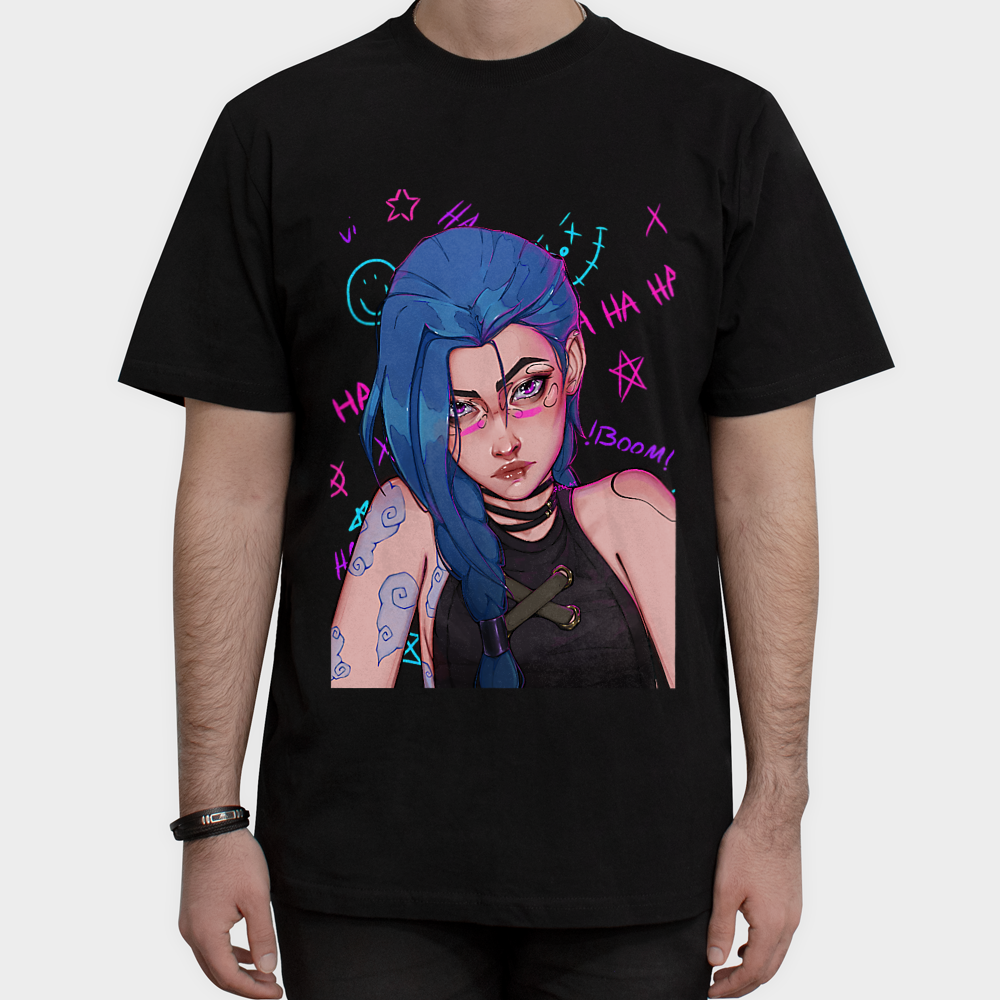 jinx arcaneنمای روبرو ۱ - رنگ مشکی