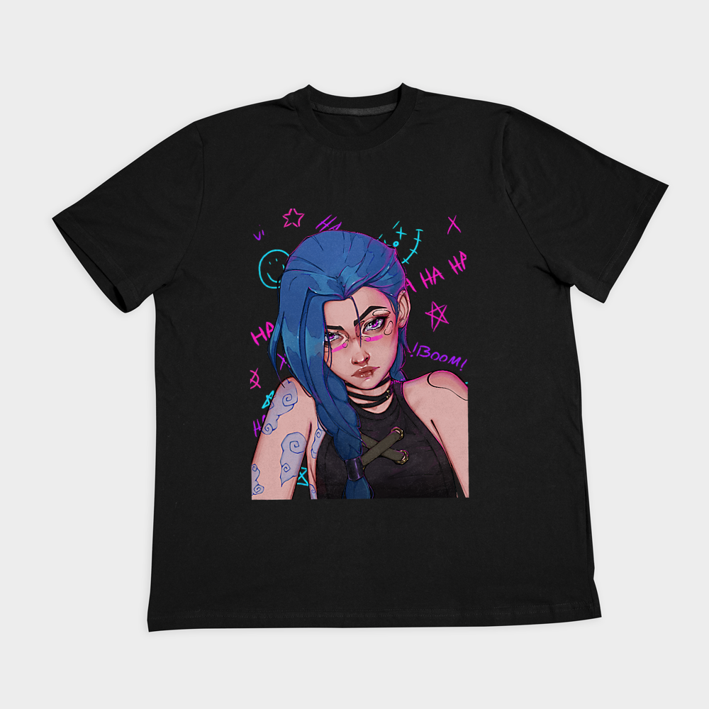 jinx arcaneنمای روبرو ۲ - رنگ مشکی1