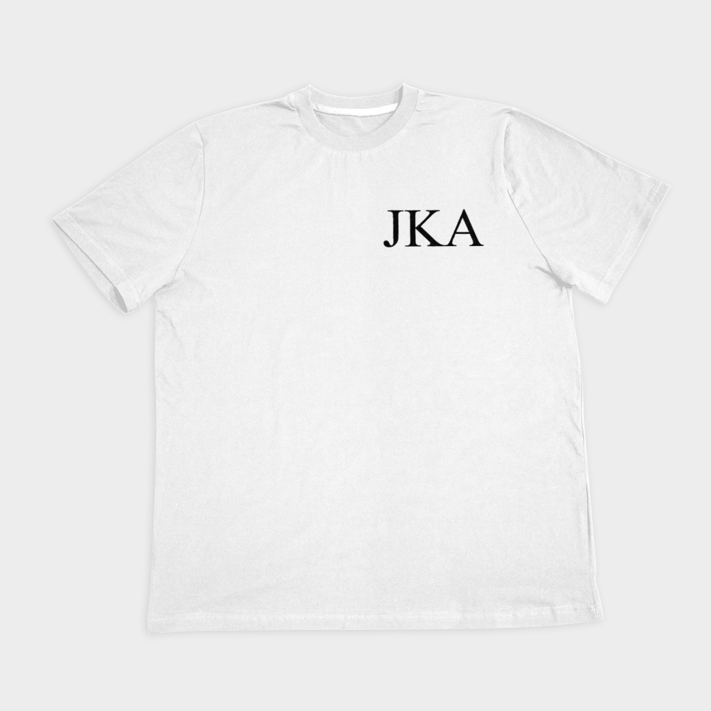 تیشرت j.k.aنمای روبرو ۲ - رنگ سفید1