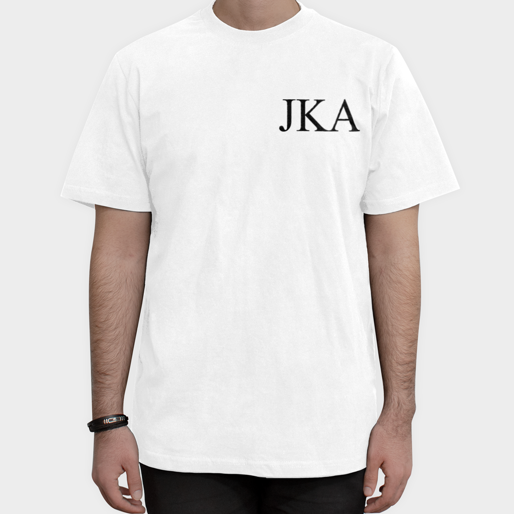 تیشرت j.k.aنمای روبرو ۱ - رنگ سفید