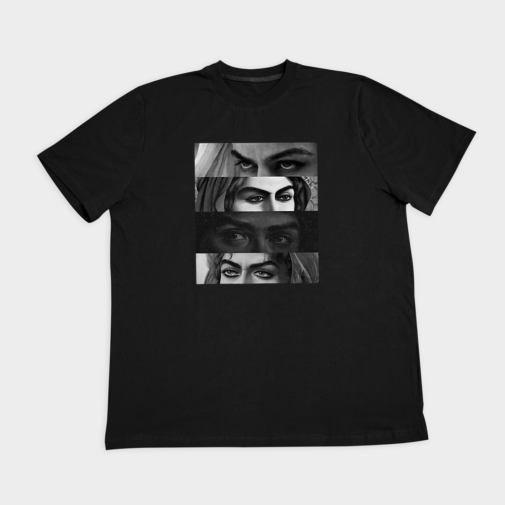 تیشرت شمایل امام علی و اولادشنمای روبرو ۲ - رنگ مشکی7