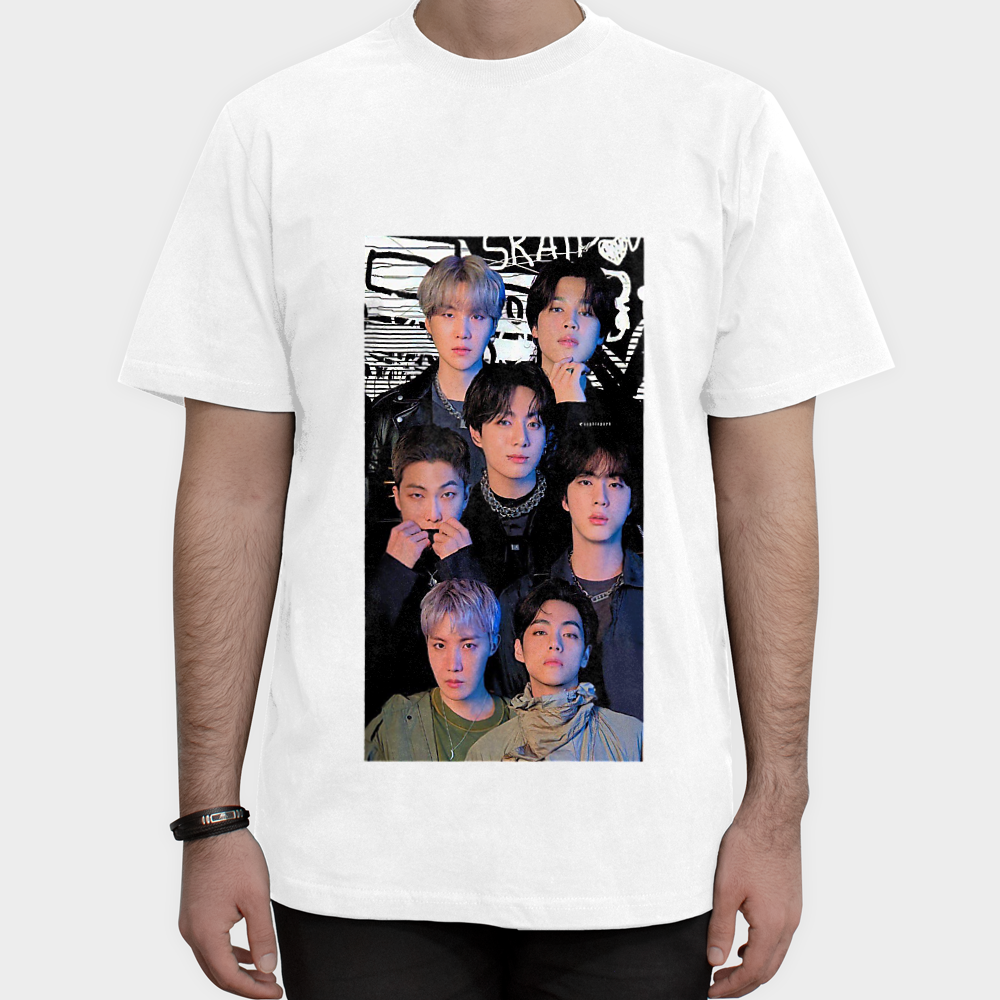 تیشرت بی تی اسنمای روبرو ۱ - رنگ سفید2