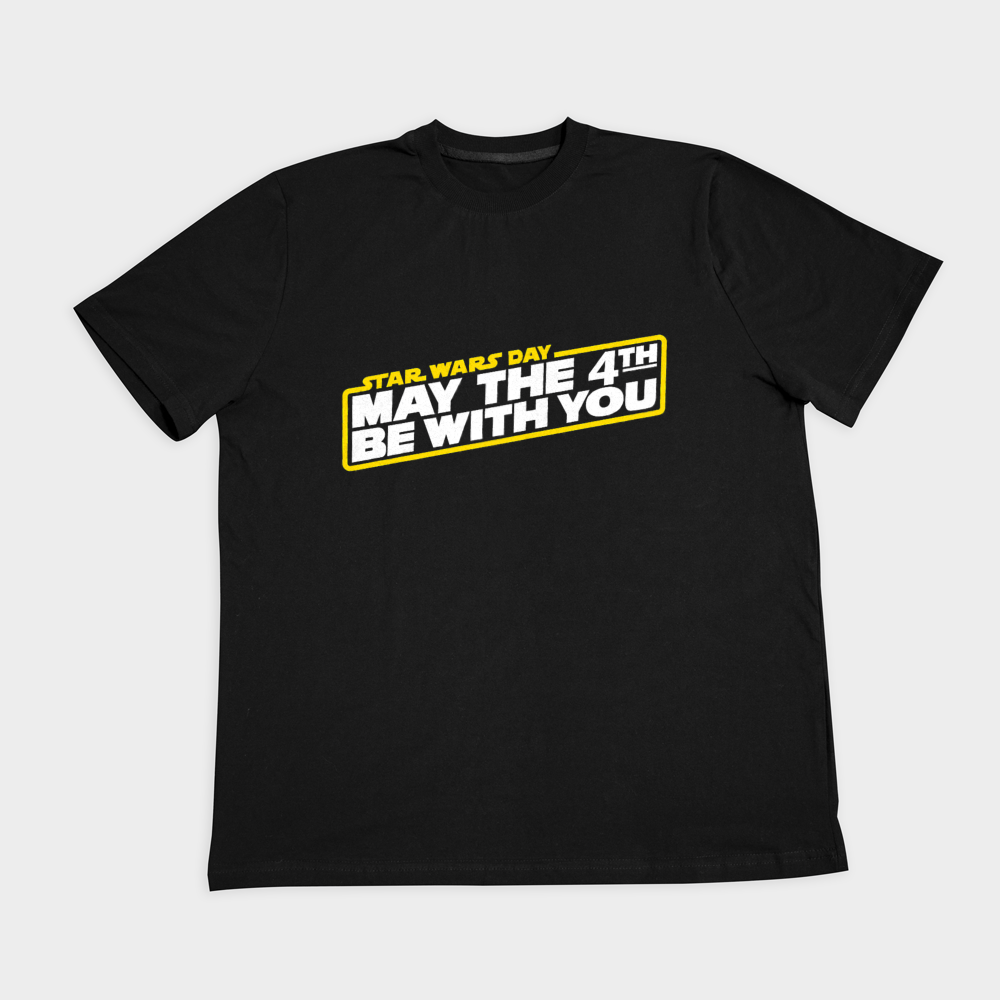 may the 4th be with youنمای روبرو ۲ - رنگ مشکی