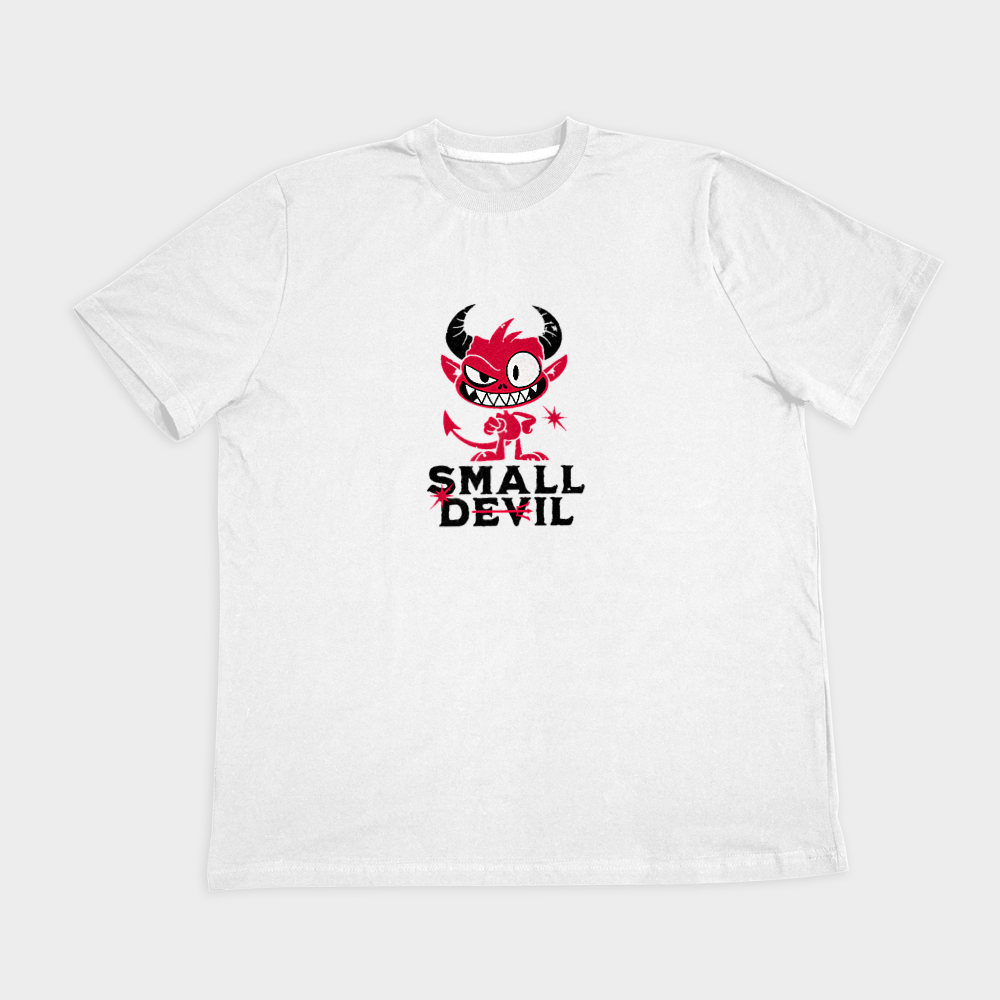 تیشرت پسرانه Small Devilنمای روبرو ۲ - رنگ سفید