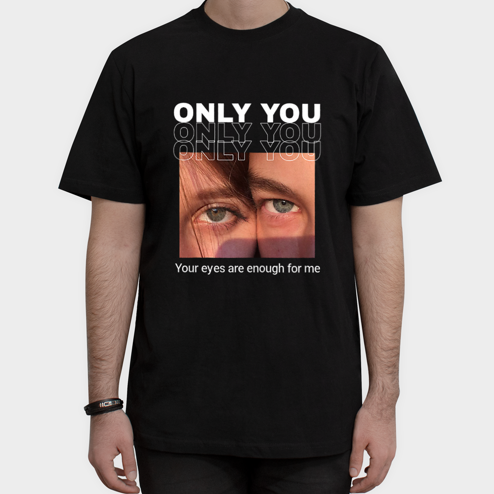 تیشرت ست کاپلی only youنمای روبرو ۱ - رنگ مشکی