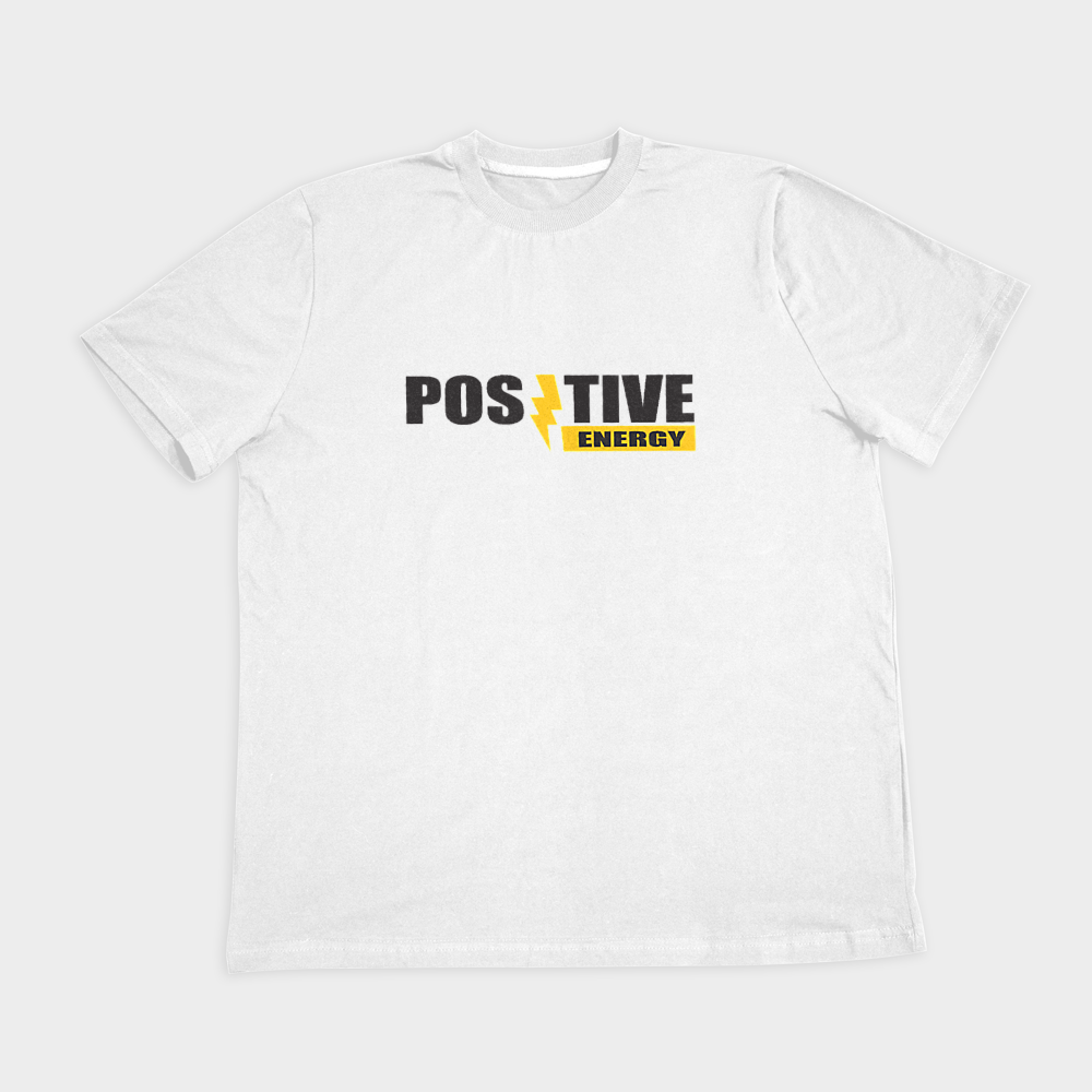تیشرت پسرانه Positive Energyنمای روبرو ۲ - رنگ سفید1