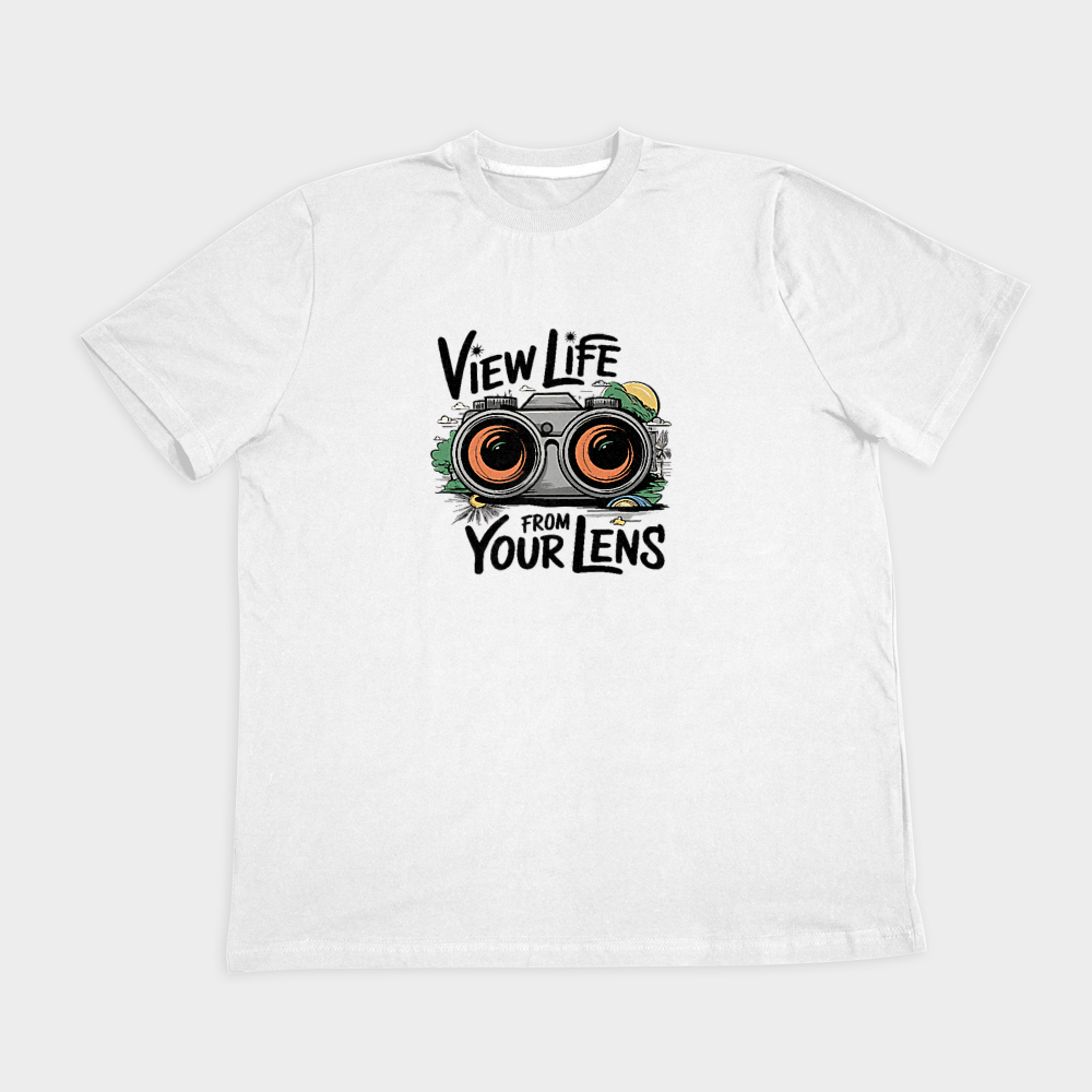 تیشرت پسرانه View Life From Your Lensنمای روبرو ۲ - رنگ سفید1