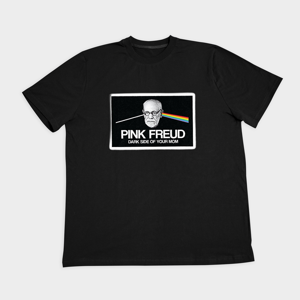 تیشرت پینک فروید pink freudنمای روبرو ۲ - رنگ مشکی1