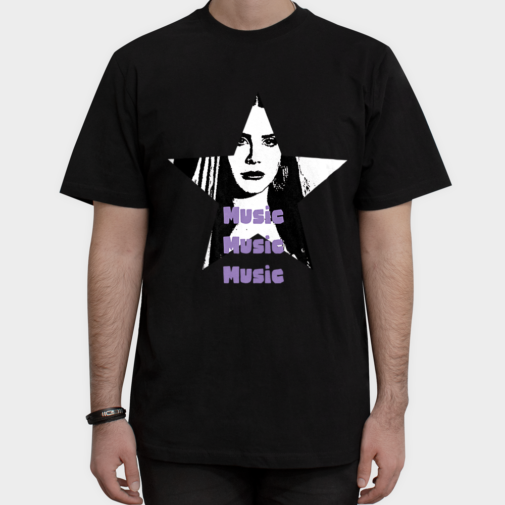 تیشرت Lana del reyنمای روبرو ۱ - رنگ مشکی