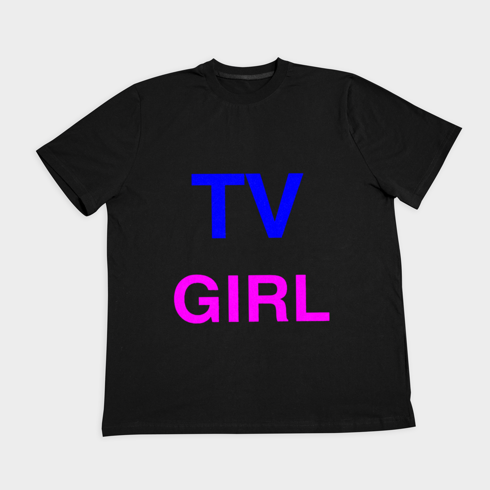 تیشرت طرح گروه موسیقی تی وی گرل_tv girlنمای روبرو ۲ - رنگ مشکی2