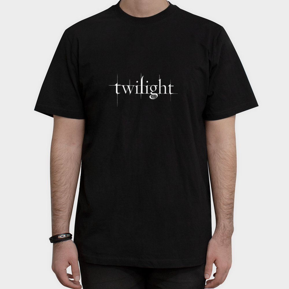 تیشرت طرح لوگو twilightنمای روبرو ۱ - رنگ مشکی