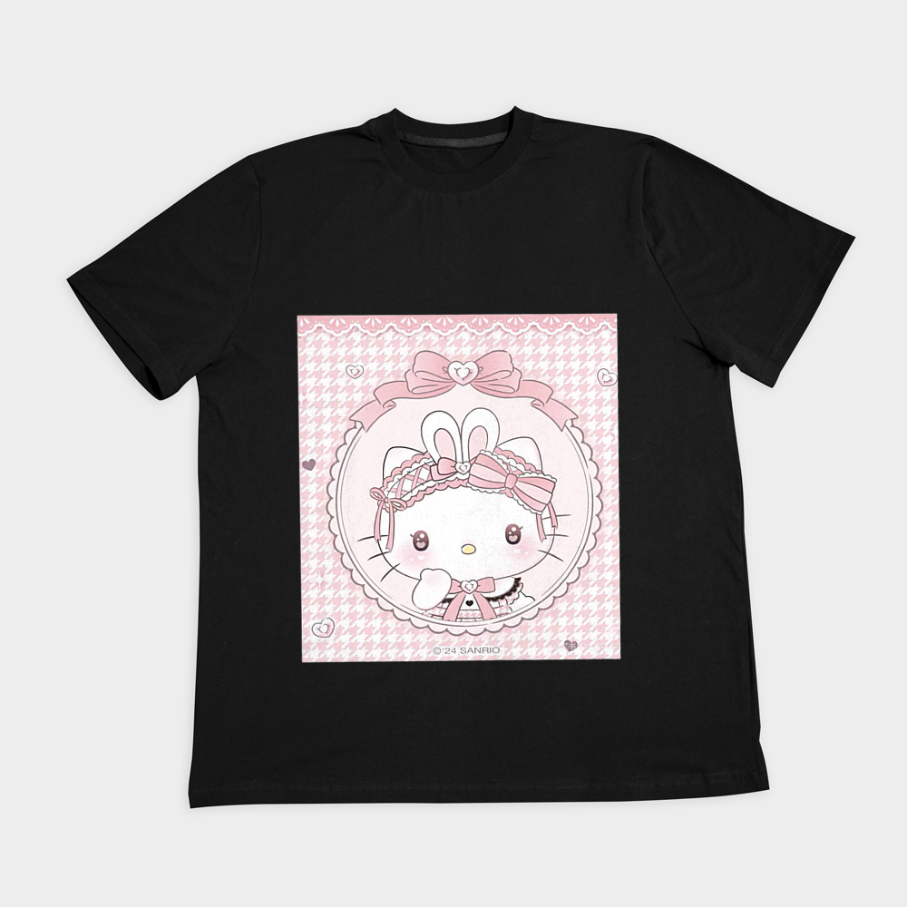 تیشرت hello kittyنمای روبرو ۲ - رنگ مشکی1