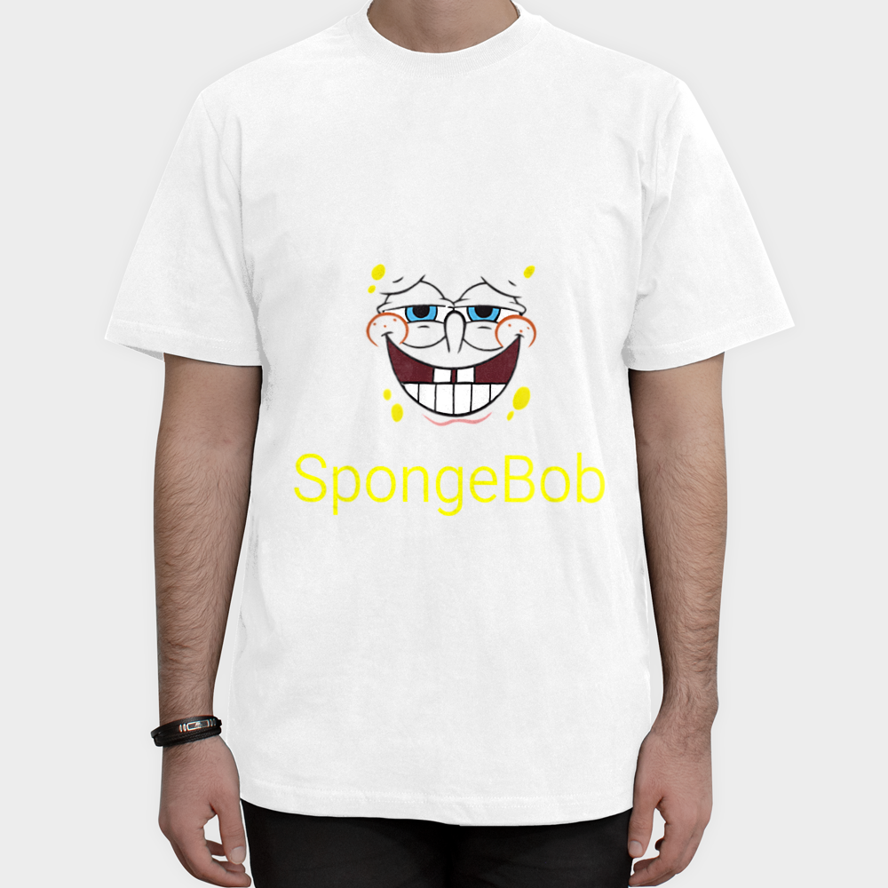 T.shirt.spong.bobنمای روبرو ۱ - رنگ سفید1