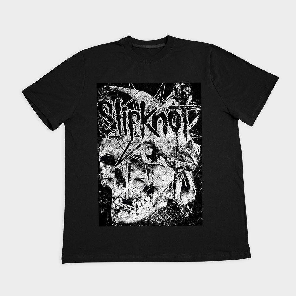 تیشرت بند اسلیپنات  slipknotنمای روبرو ۲ - رنگ مشکی1