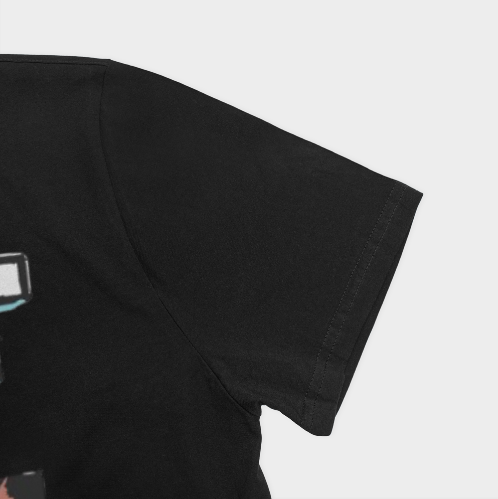 تیشرت طرح skateboardنمای نزدیک آستین چپ - رنگ مشکی3