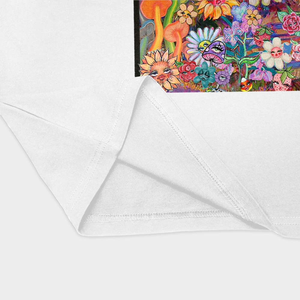 Flowersنمای نزدیک پایین لباس - رنگ سفید2