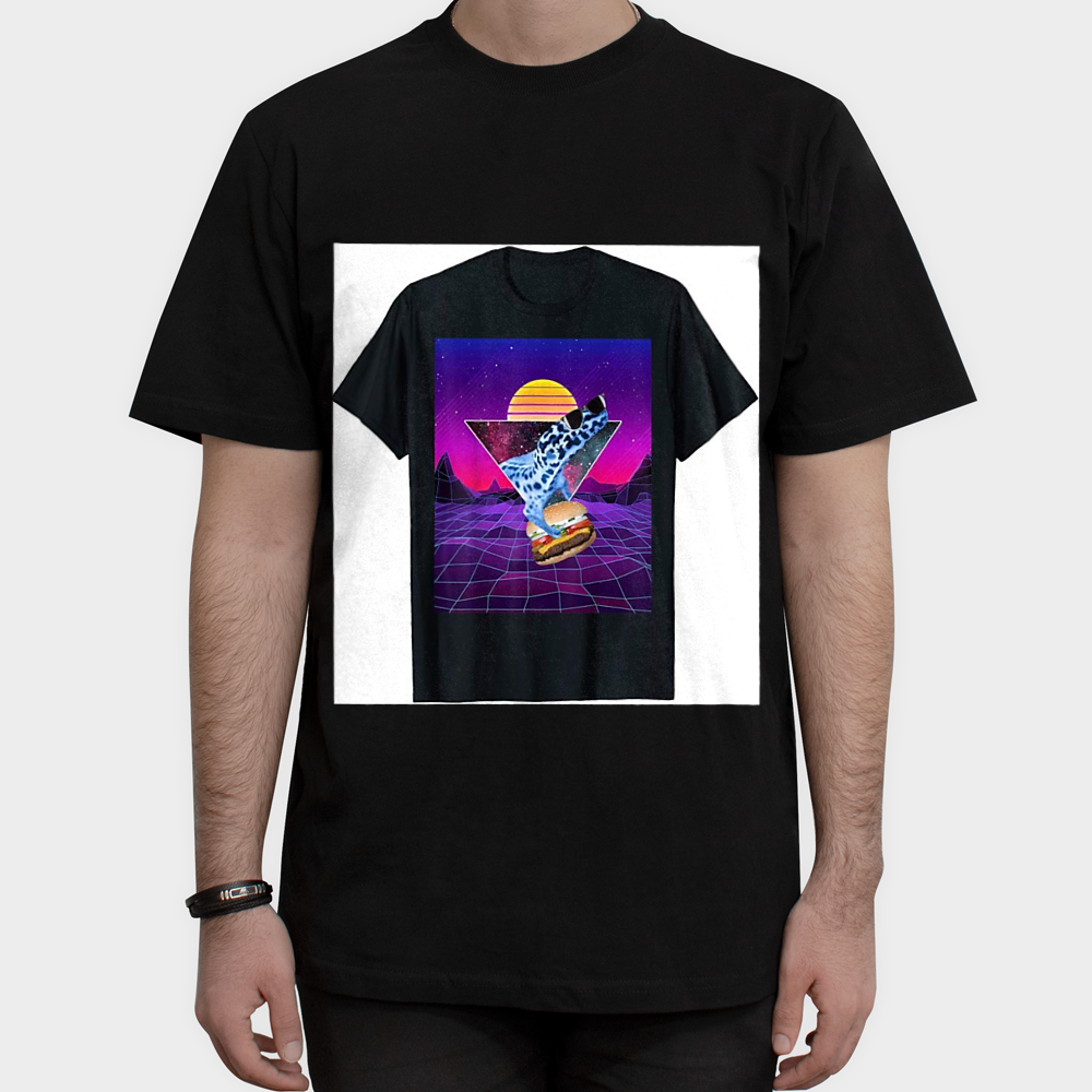 A Tshirt Tshirtنمای روبرو ۱ - رنگ مشکی1
