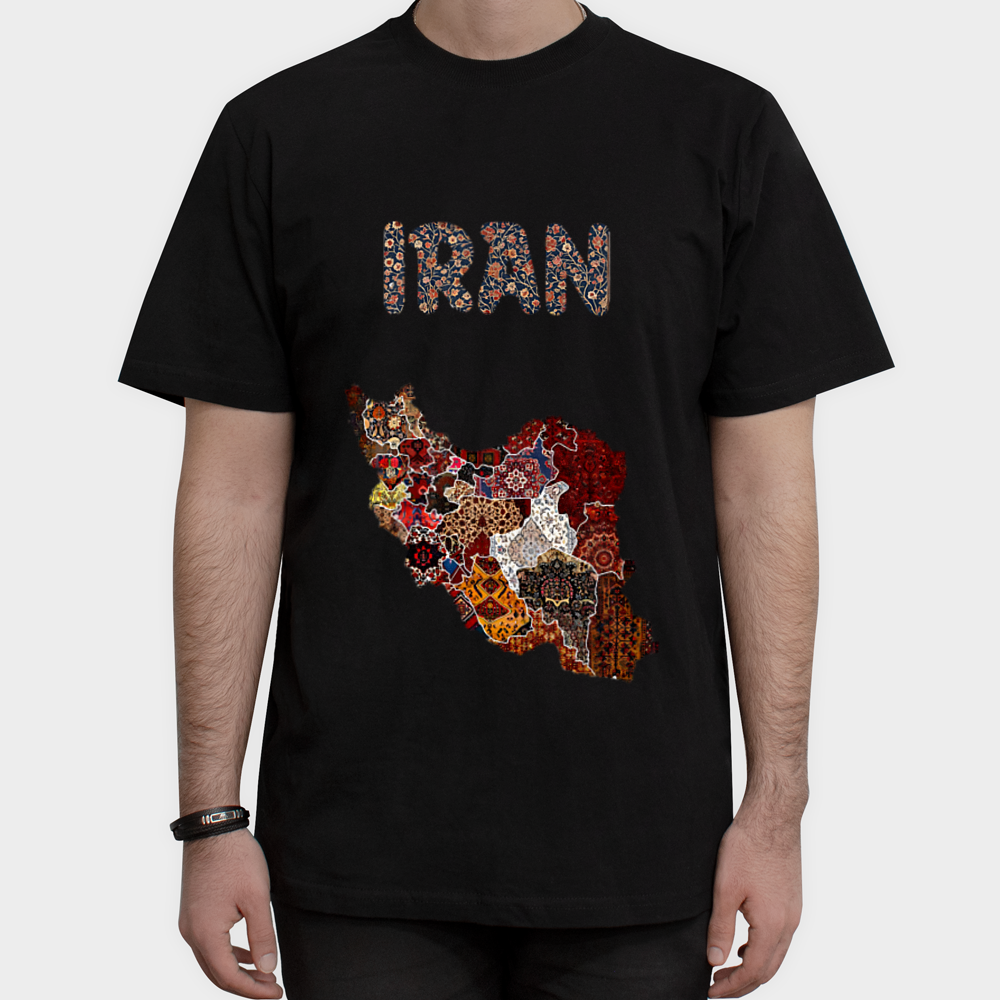 تیشرت ایراننمای روبرو ۱ - رنگ مشکی2