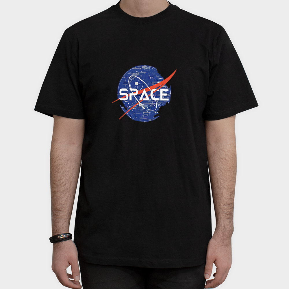 تیشرت SPACEنمای روبرو ۱ - رنگ مشکی3
