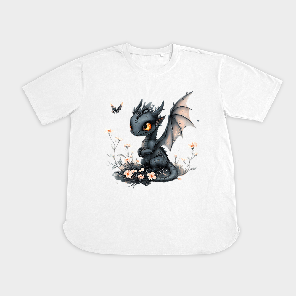 تیشرت Cute Dragonنمای روبرو ۲ - رنگ سفید1