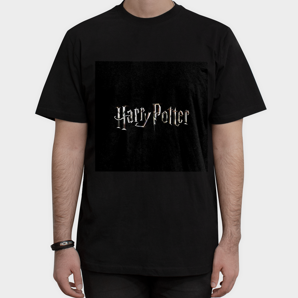 Harry potter t-shirtنمای روبرو ۱ - رنگ مشکی