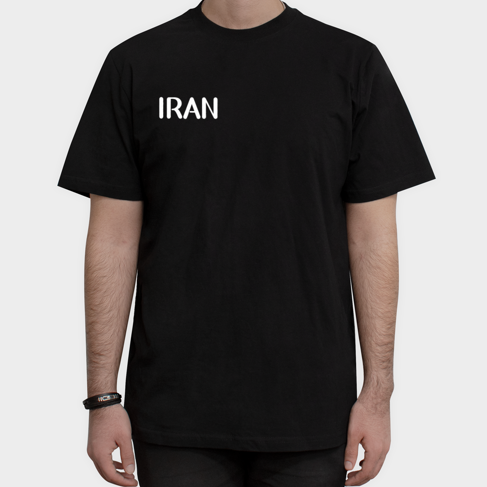 تیشرت اسپورت ایراننمای روبرو ۱ - رنگ مشکی2