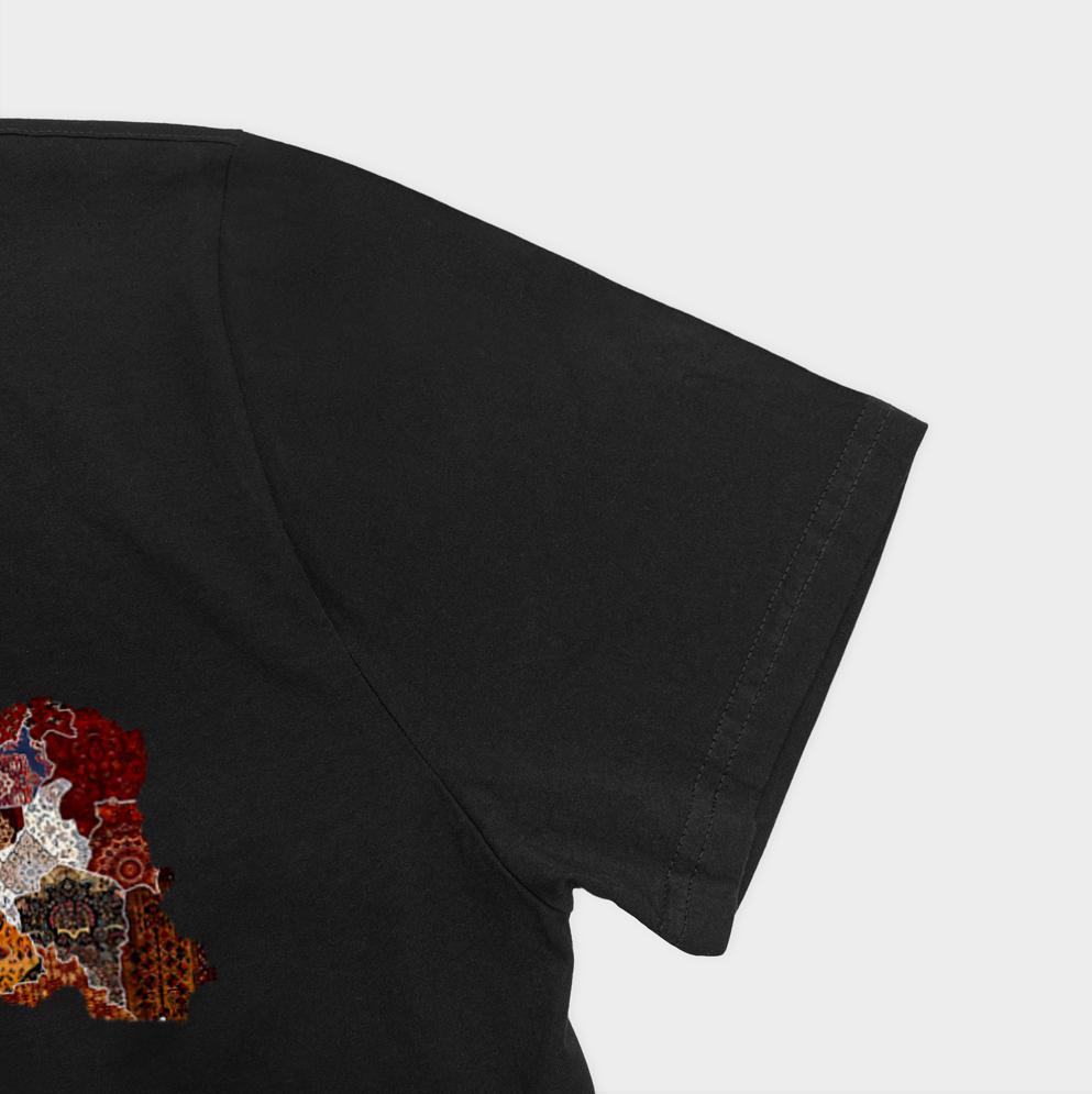T_shirt iranنمای نزدیک آستین چپ - رنگ مشکی4
