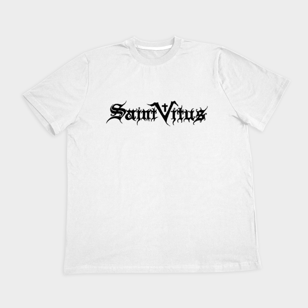 تیشرت طرح  saint vitusنمای روبرو ۲ - رنگ سفید1