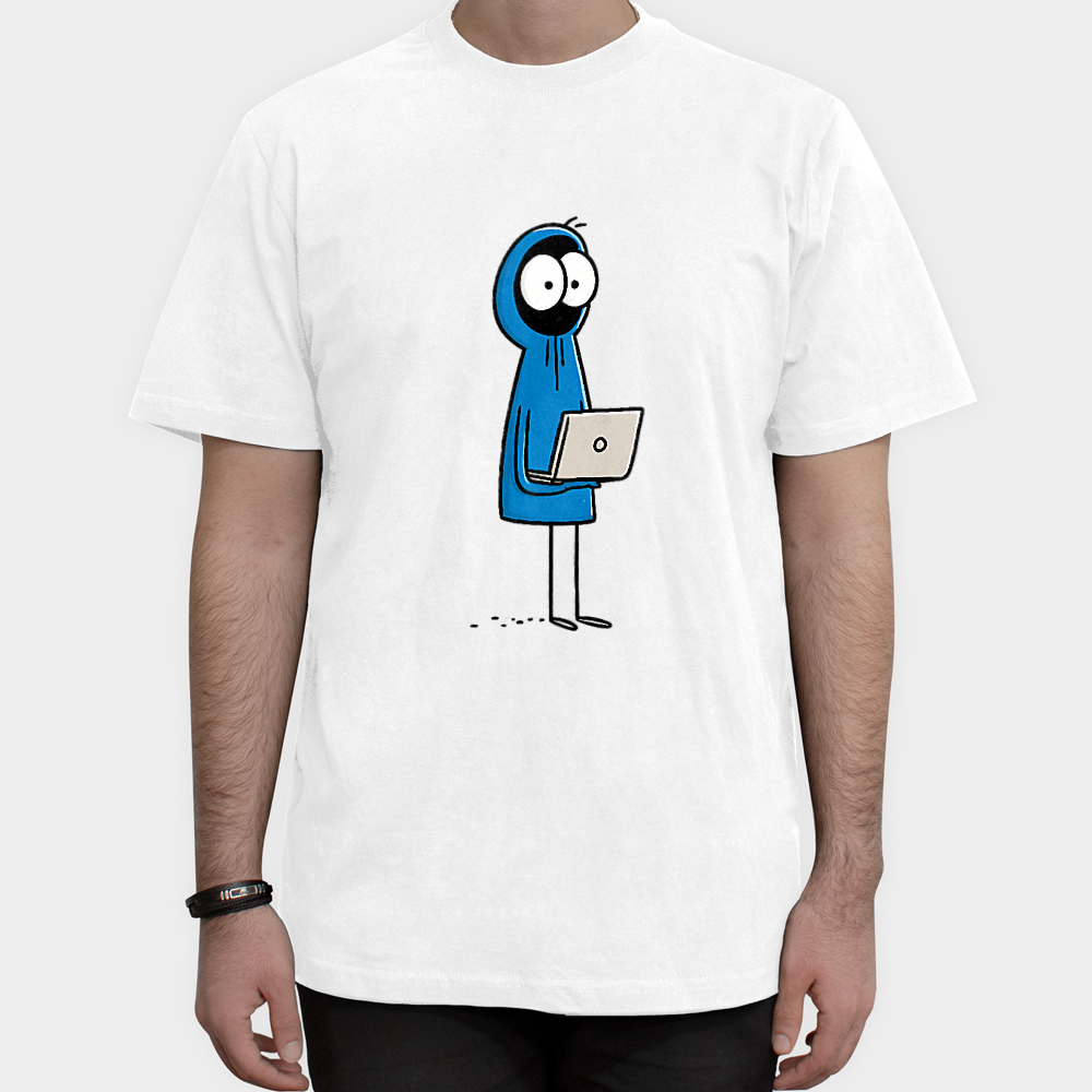 Blue Hooded Figureنمای روبرو ۱ - رنگ سفید