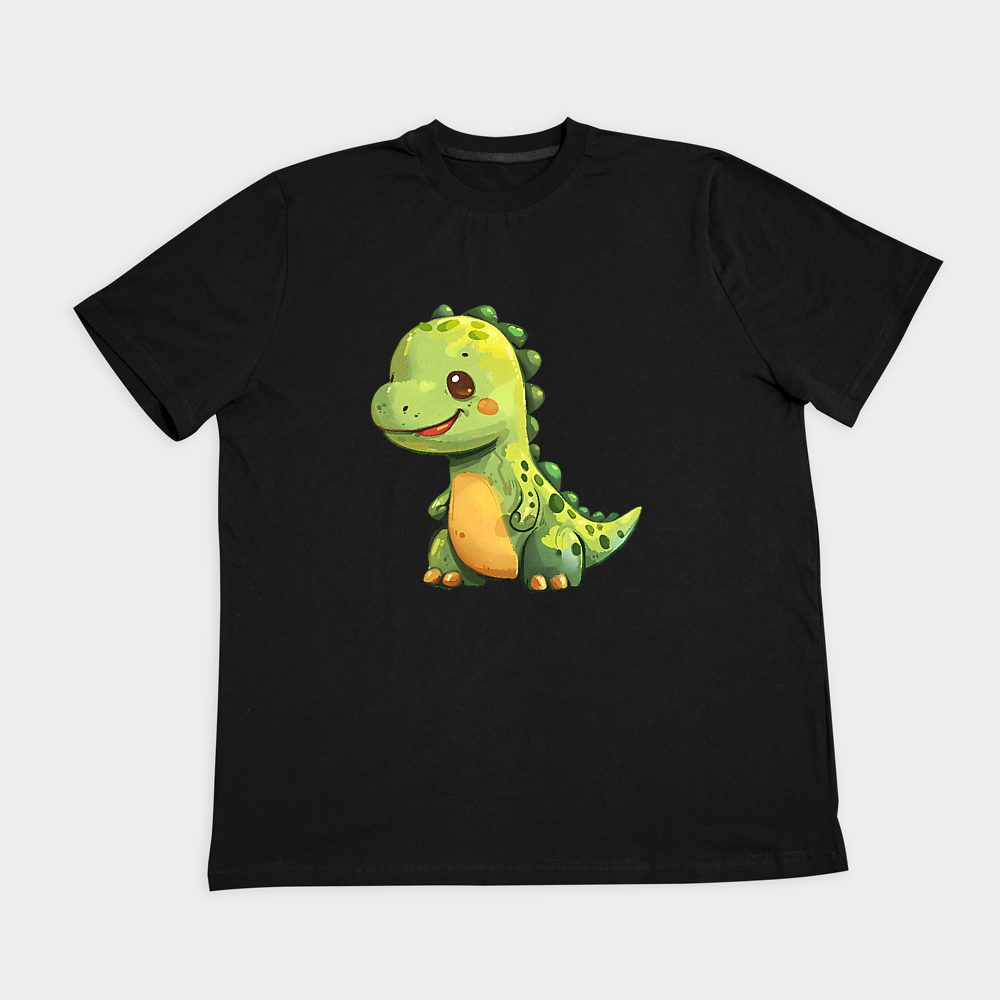 تیشرت طرح Dinosaurنمای روبرو ۲ - رنگ مشکی1