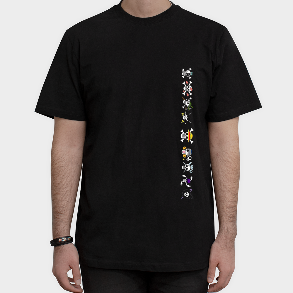 تیشرت طرح Mini Skullsنمای روبرو ۱ - رنگ مشکی
