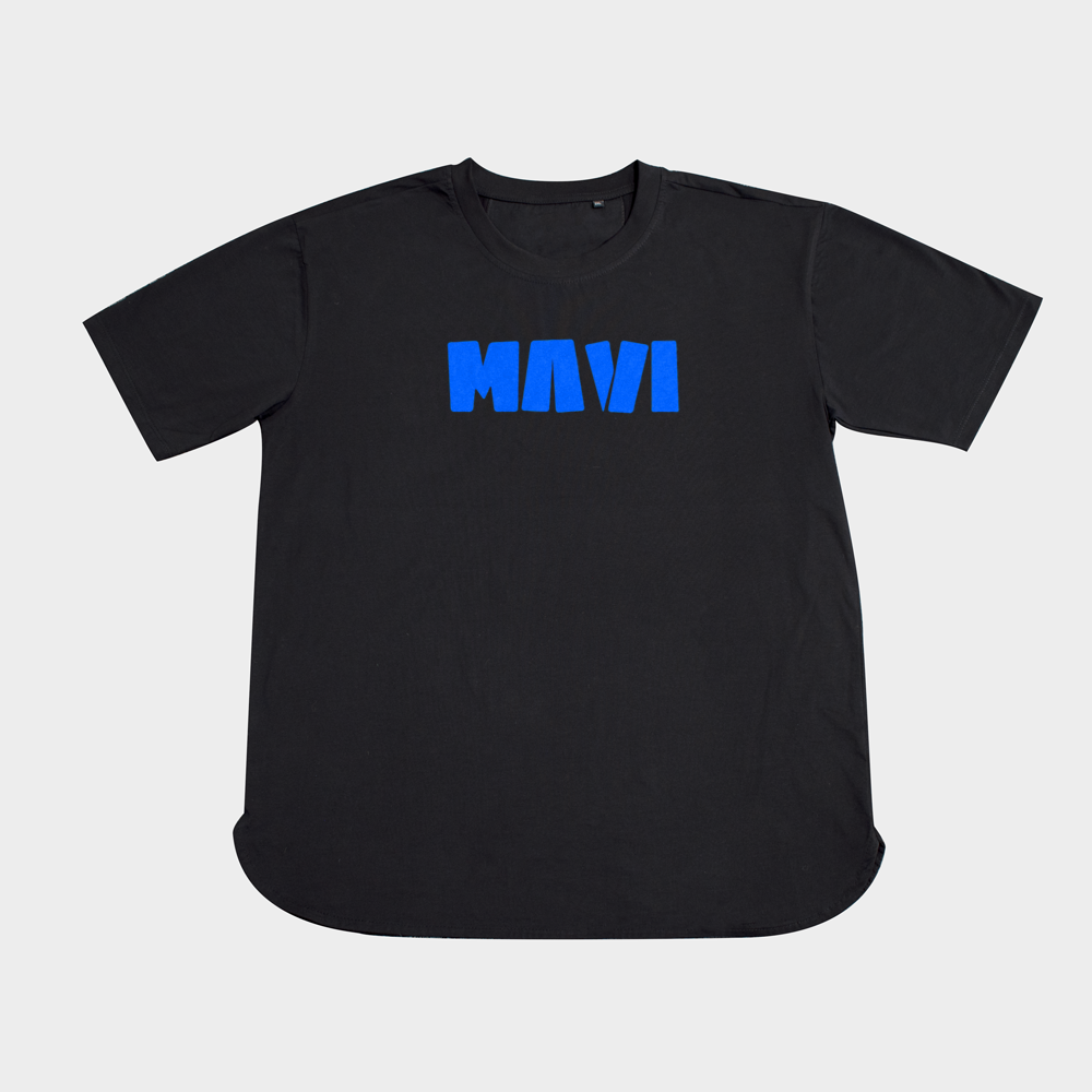 تیشرت طرح Maviنمای روبرو ۲ - رنگ مشکی3