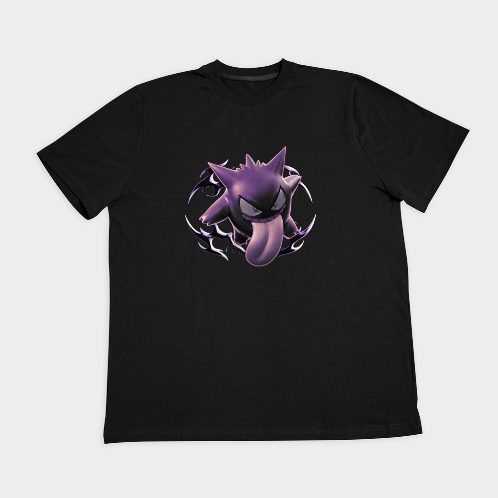 تیشرت طرح Pokémon - gengarنمای روبرو ۲ - رنگ مشکی3