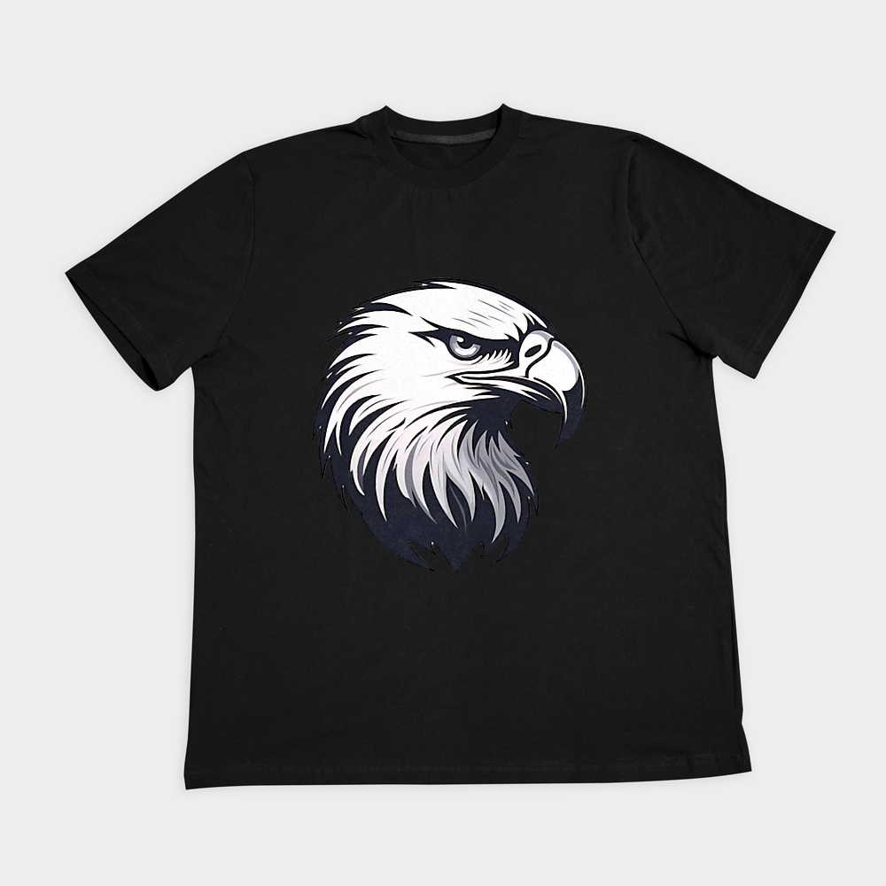 تیشرت EAGLE 01نمای روبرو ۲ - رنگ مشکی