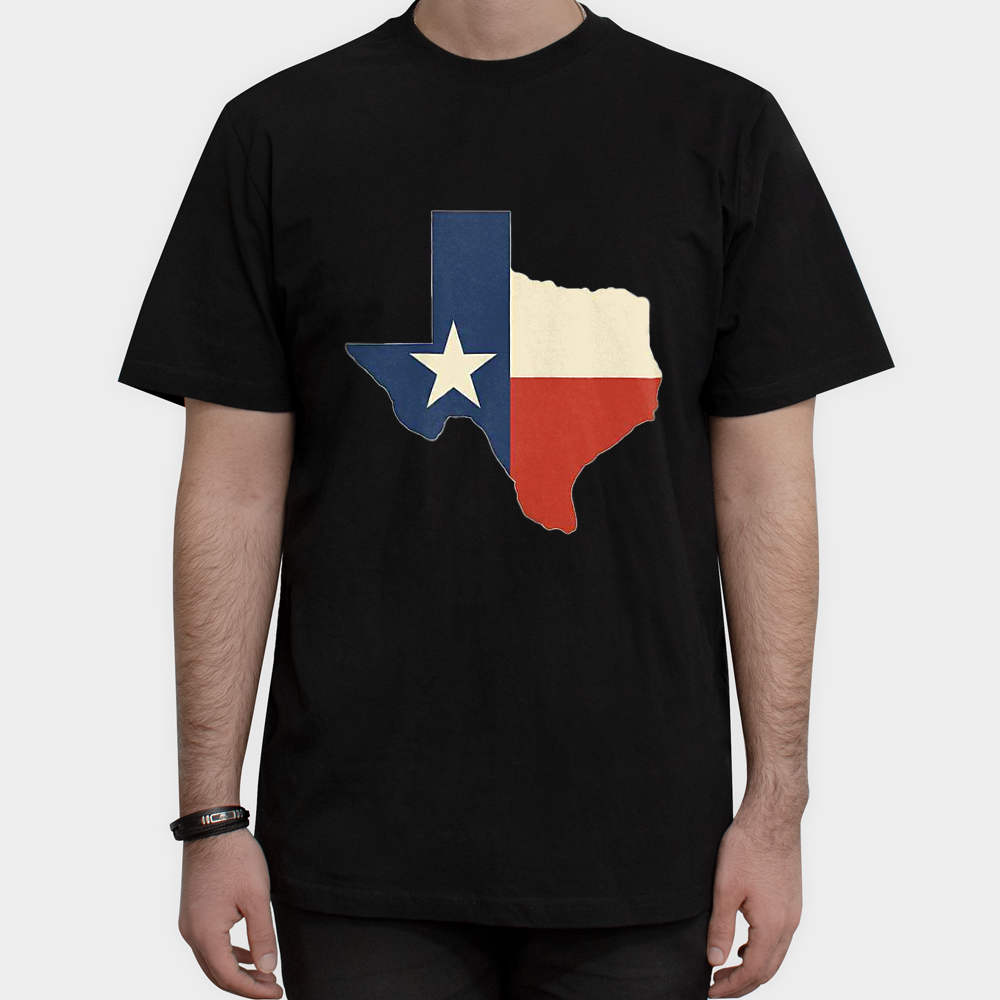 تیشرت TEXAS 01نمای روبرو ۱ - رنگ مشکی