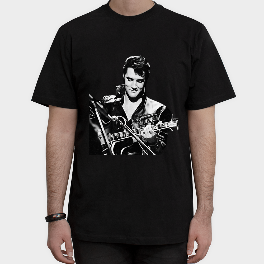 تیشرت ELVIS 01نمای روبرو ۱ - رنگ مشکی2