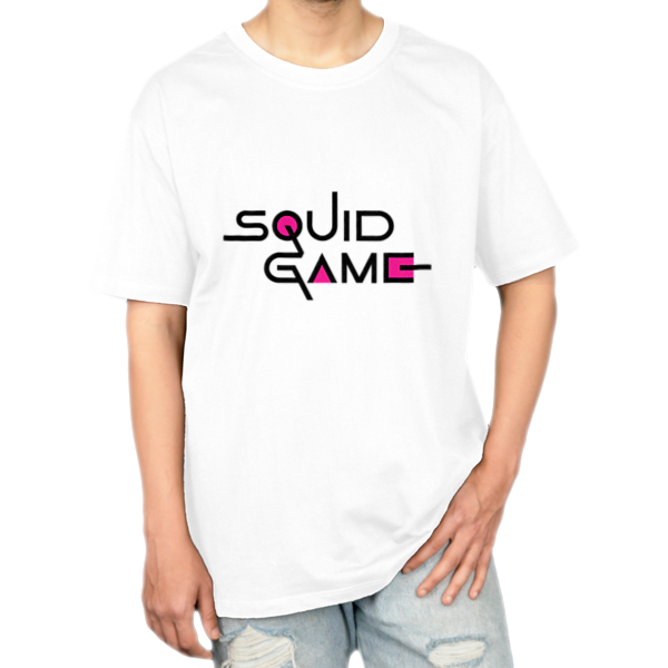 تیشرت طرح Squid gameنمای روبرو ۱ - رنگ سفید