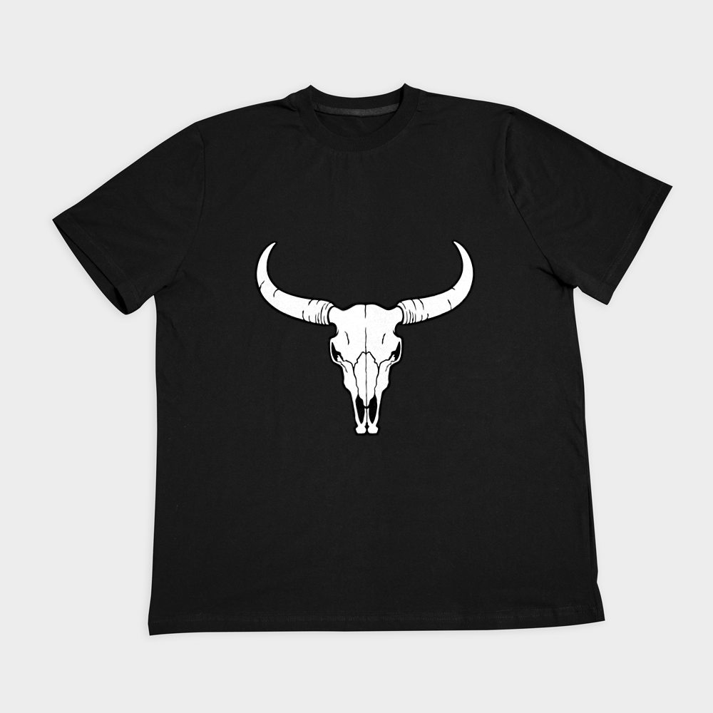 تیشرت SKULLنمای روبرو ۲ - رنگ مشکی